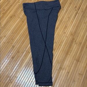 Athleta Gray Leggings with Black Accents